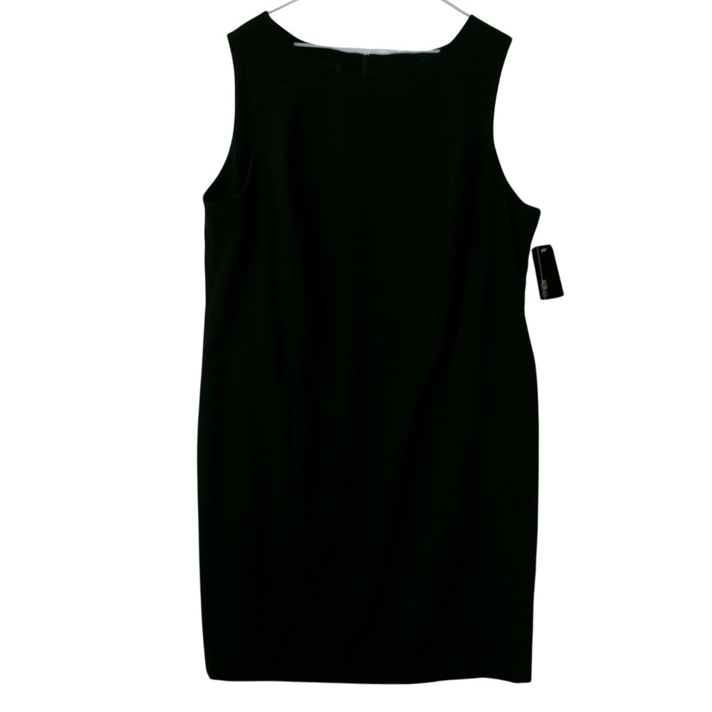 The Right Stuff AGB Black Sleeveless Sheath Dress Women's 18 NWT